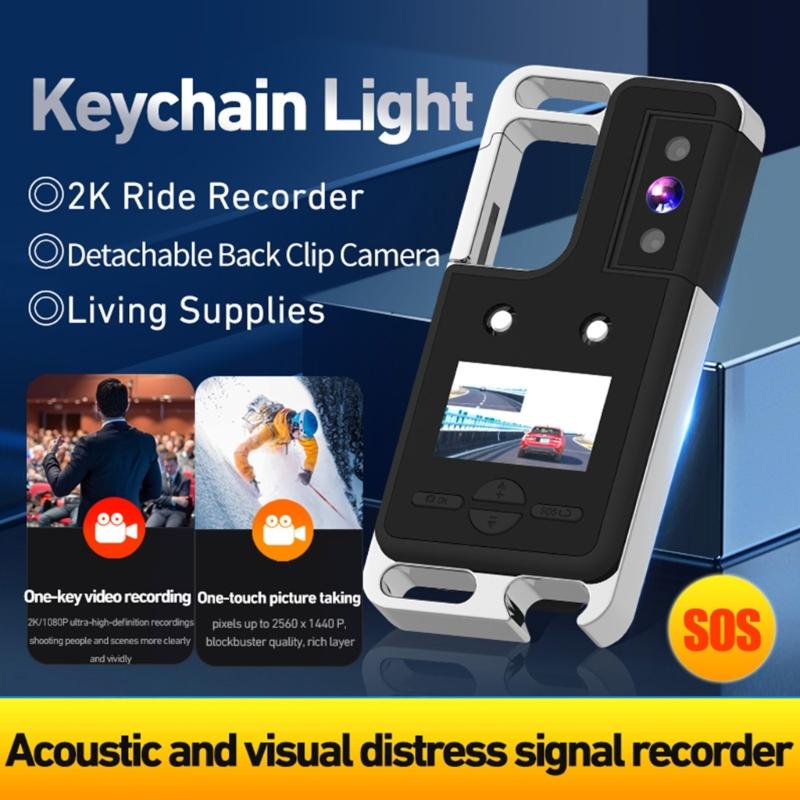 Wearable Video Recorder,OLED Display Miniature Camcorder for Teachers Travelers Video Recorder for Teaching 2560x1460