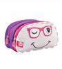 Two-compartment School Pencil Case with LED Lights Footy
