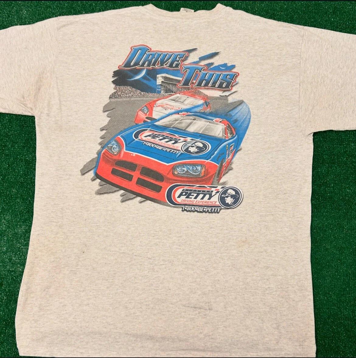 Vintage 90s Richard Petty Driving Experience NASCAR Racing VTG Shirt Mens XL S