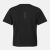 DESCENTE Women'S Running Semi-Crop Short Sleeve T-Shirt Black Sr122Rts31