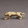Antique Copper Tiger King Figurines Home Decor Accessories Vintage Brass Animal Mountain Ornaments Tea Pets Desk Decorations