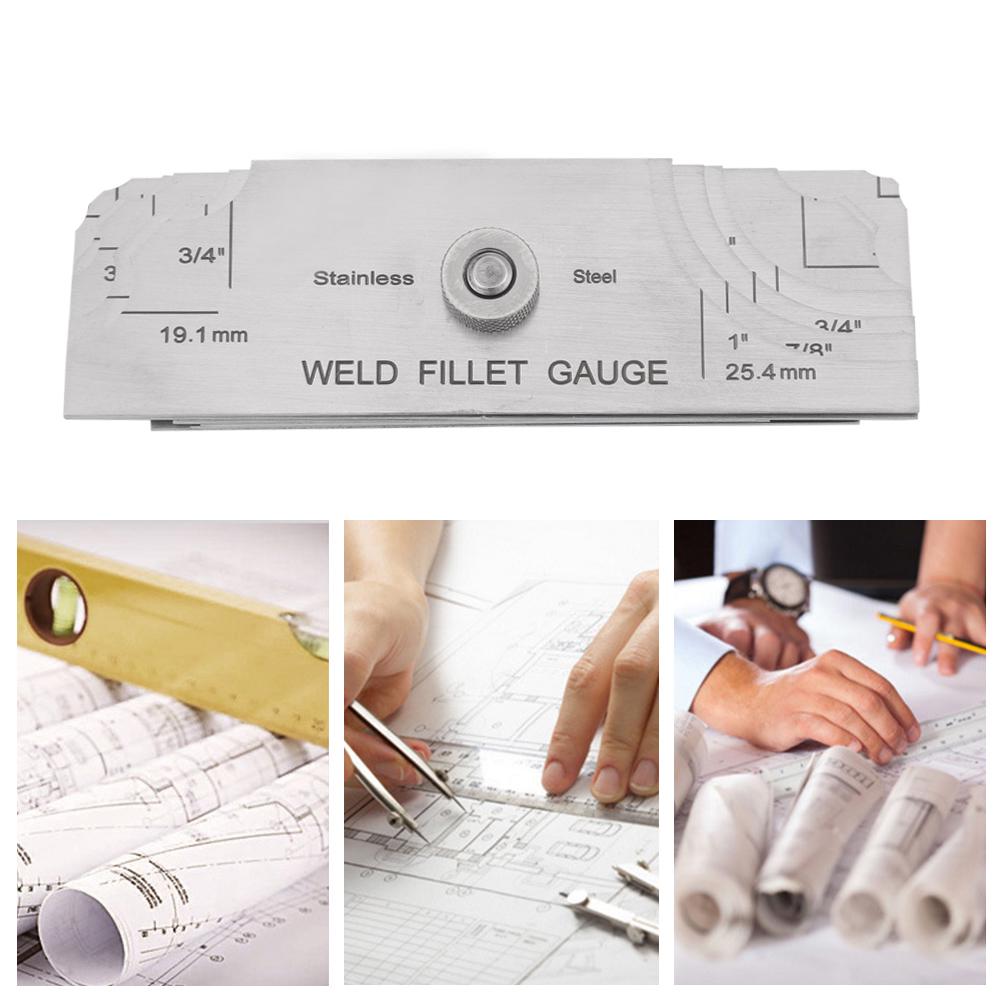 Fillet Weld Gauge Welding Gauge Gage Test Ulnar Welder Inspection Gauge Both Inch And Metric Welding Gauge Fillet Weld Set