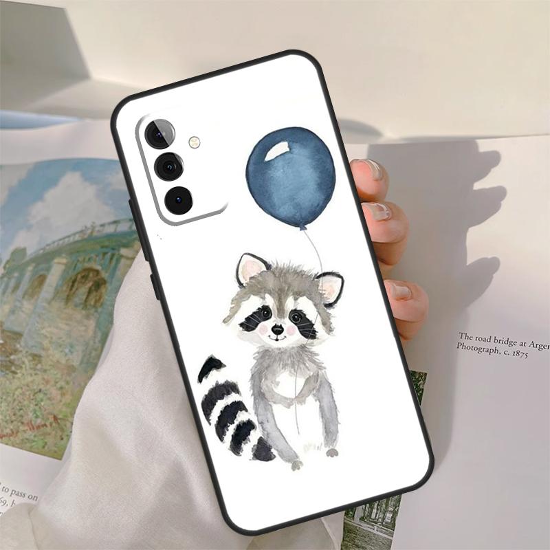 Raccoon Animal Case For Samsung Galaxy A16 A26 A56 A36 A06 A52 A53 A33 A13 A34 A54 A14 A15 A35 A55 A22 A32