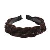Classic Chunky Plaited Synthetic Hair Wide Braided Headband High Elasticity Braids Hair Band Hairpiece for Women