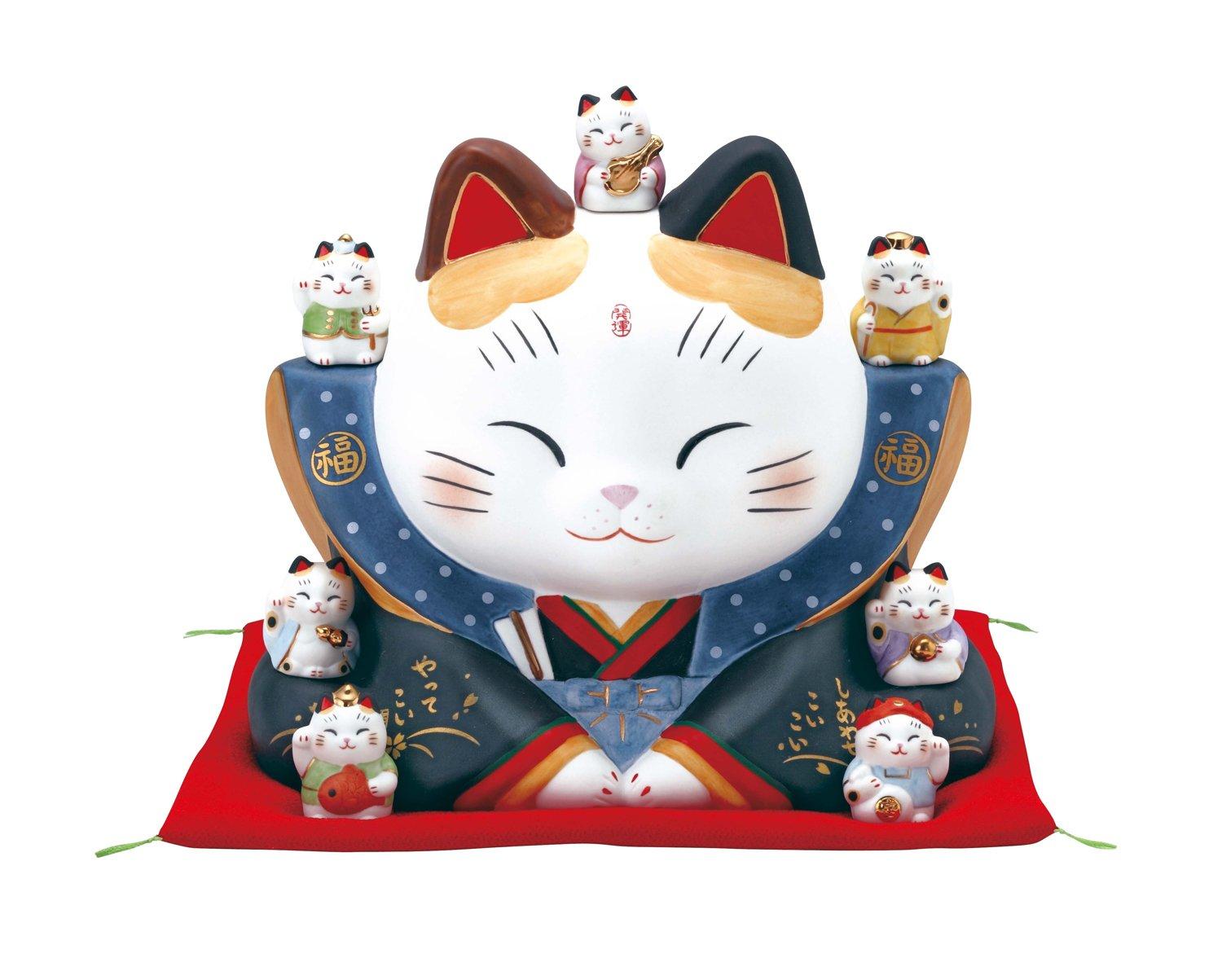 

Castle Enterprise Yakushi Kiln Ayae Seven Lucky Gods Fukusuke Lucky Cat (большой)