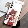 H-Hakurei Reimu T-Touhou Phone Case For Samsung Galaxy A73,A72,A71,A70,A53,A52,A51,Others Soft Black Cover