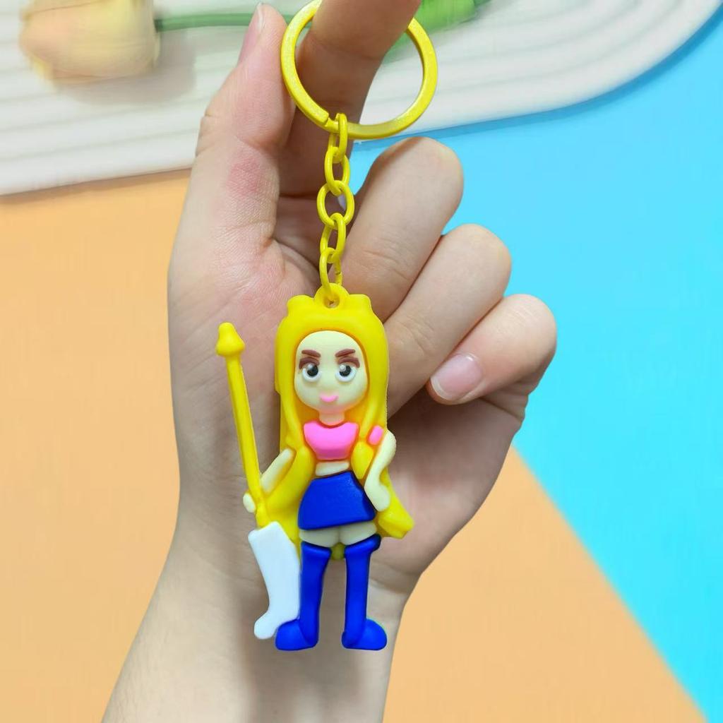 Doll Car Keychain Bag Pendant PVC Soft Rubber Tide Play Small Gift