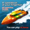 Non-Toxic Rc Baots 2.4G 4Wd Mini Remote Control Boat With Light Speedboat For Pools Competitive Indoor Watercraft Toys For Kids Gifts