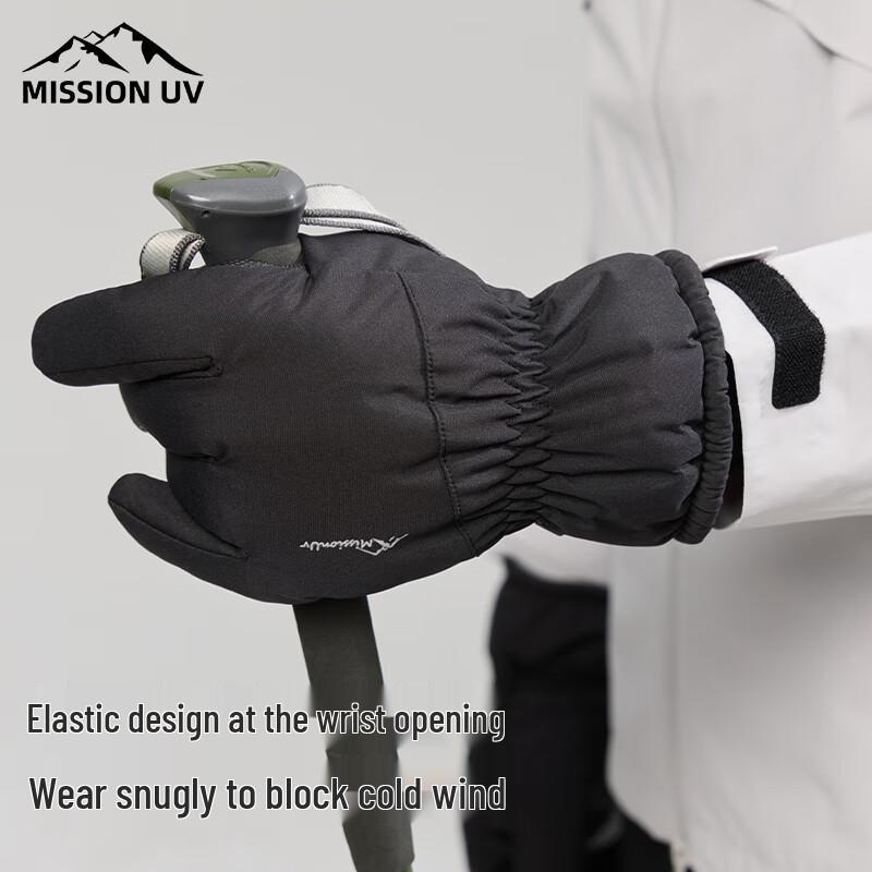 MISSION UV Men's Warm Windproof Touchscreen Gloves