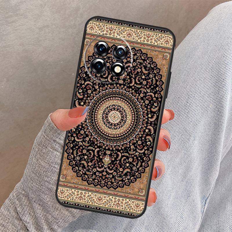 Retro Ethnic Carpets Turkish Rug Cover For OnePlus 13R 13 12 12R 11 10 Pro 8T 10T OnePlus Nord 4 CE 2 3 Lite N10 N20 N30 Case