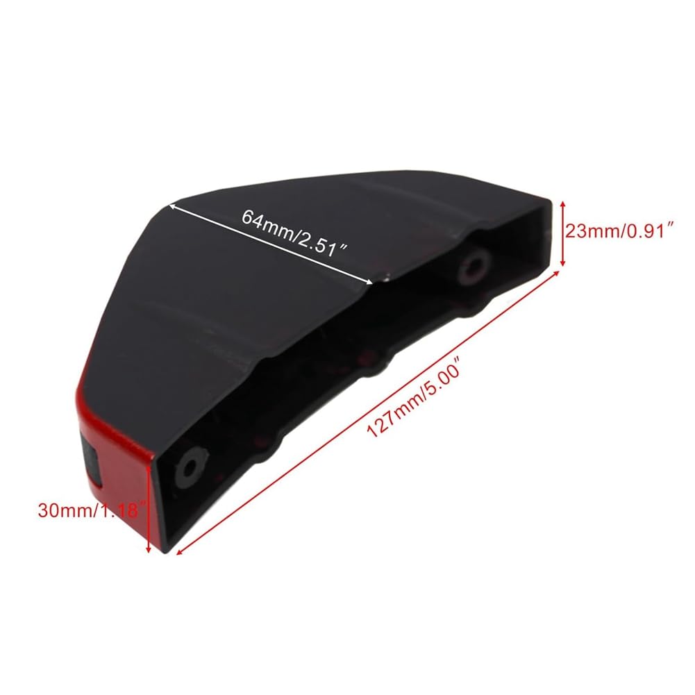 Roisin Car Rear Lower Bumper Wing Lip Anti-collision Replacement Spoiler Protector Rear Bumper Splitter Lip Wings 4pcs