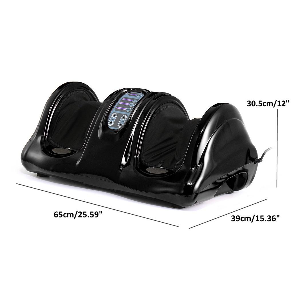 220V Electric Heating Foot Body Massager 3 Gears Reflexology Calf Leg Pain Relief Relax Relaxation Kneading Roller Vibrator Machine