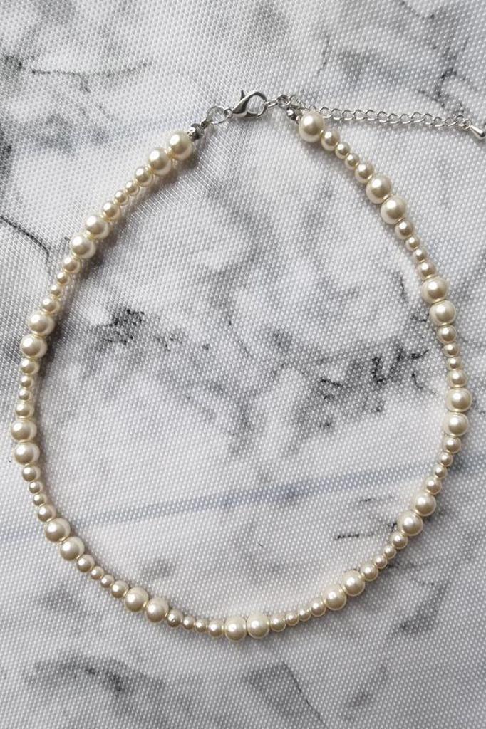 Faux Pearl Choker – Delicate Beaded Necklace for Women