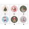 Cotton Linen Cloth Embroidery Starter Kit Flower Printed DIY Cross Stitch Set Non Finished Products Merry Christmas