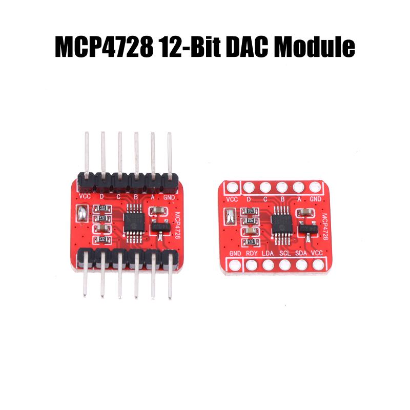 Mcp4728 12-Bit Dac Module 4-Channel Interface Programmable Voltage Reference With Eeprom Storage For Electronics Projects