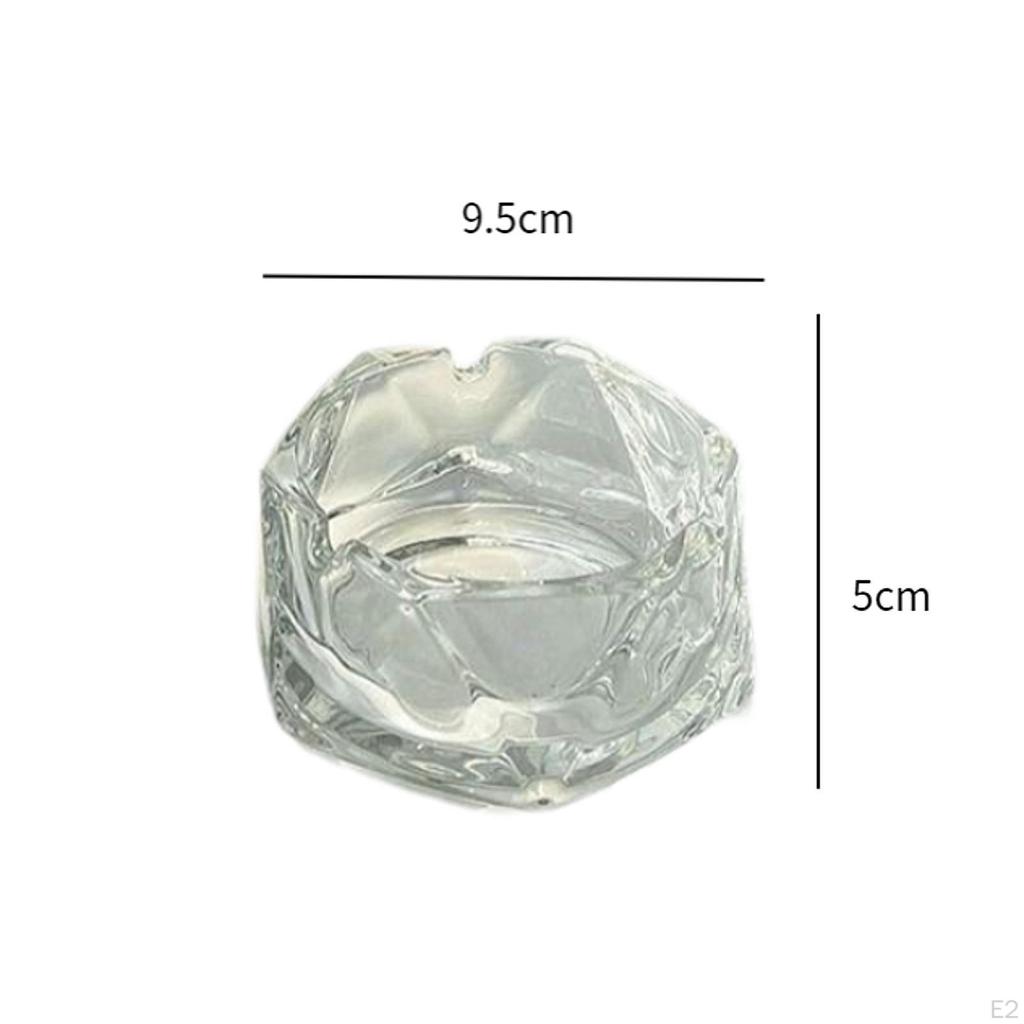 Glass Ashtray Modern Craft Luxury Gift Ash Tray Holder for Home Tabletop Color A