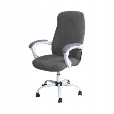 Gray Velvet Swivel Chair Cover For Office Use
