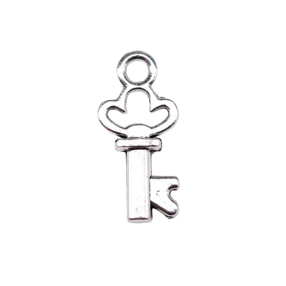Simple Skeleton Key Charms Multi Color Alloy Pendants For Vintage Themed Jewelry