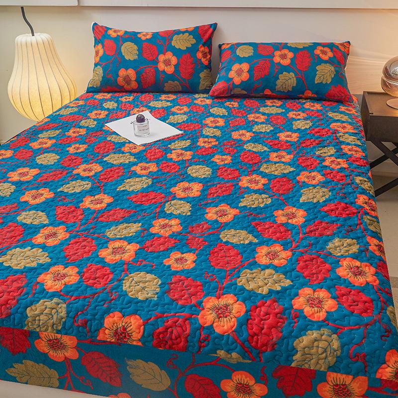 New Thickened Quilted Fitted Sheets, Mattress Protectors, Bed Covers, Single-piece Household Anti-slip Sheets