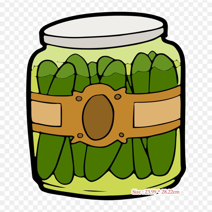 

Маринованные огурцы Термотрансферная печать виниловые заплатки наклейки для одежды Аппликации своими руками Моющиеся заплатки