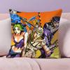 Anime j-jojo family Pillow Case Anti-dustmite Pillowcase Invisible zipper silky short plush Sofa cushion cover
