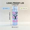 1PC Why Walk Cartwheel Quote 750ml Color Plastic Sports Water Bottle Leakproof Flip Straw Lid Suitable for Sports Office Home Use