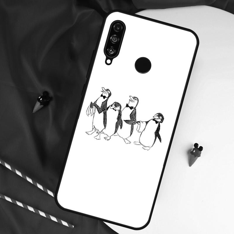 Cartoon Penguin For Huawei Nova 11 Pro 9 10 SE Y60 Y70 Y90 Y61 Y91 Y73 Y72 12i 11i 8i P20 P30 P40 Lite Case
