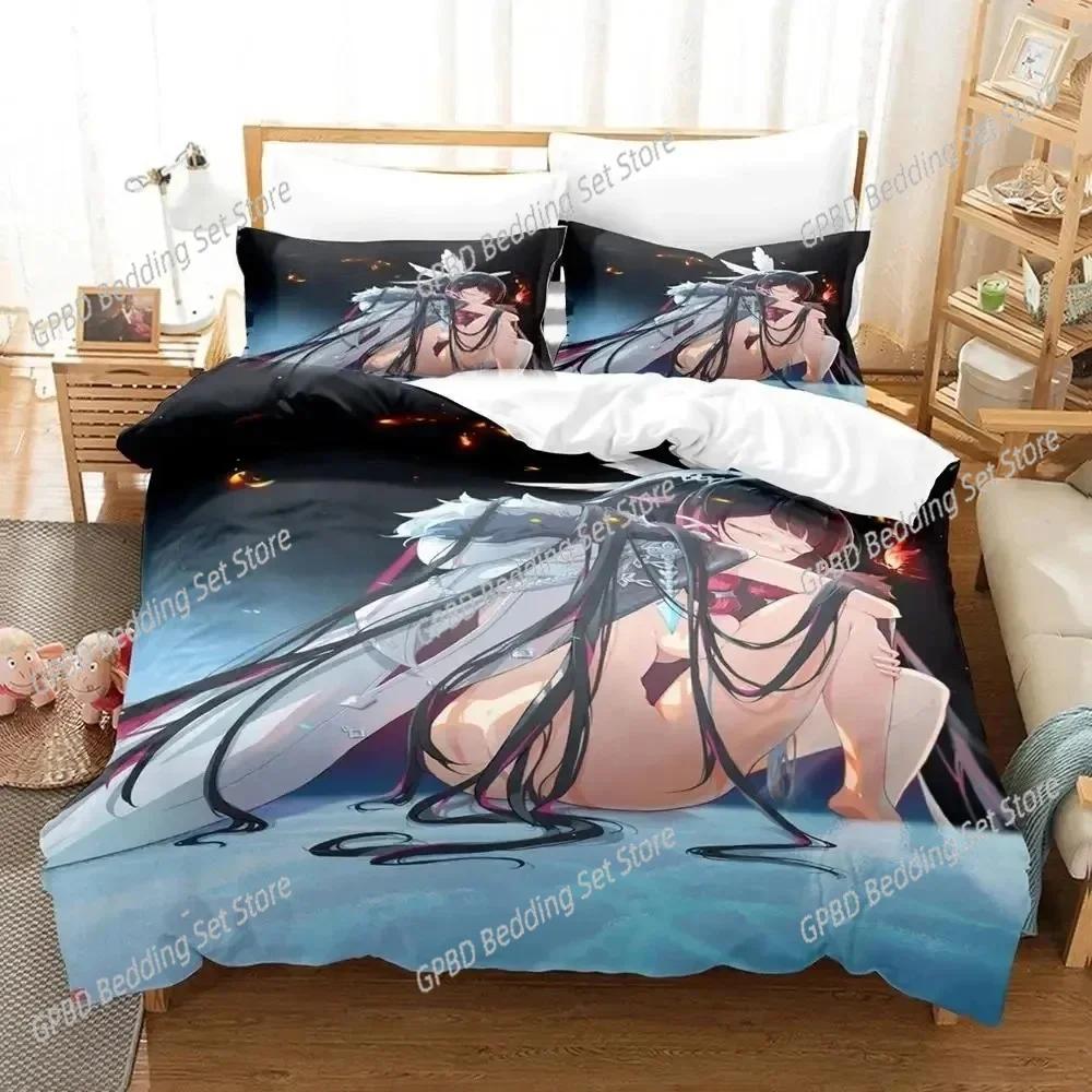 Anime Game Genshin Impact Columbina Comfortable Duvet Cover Pillowcase Bedding Set Children Bedroom Decoration Home Textile