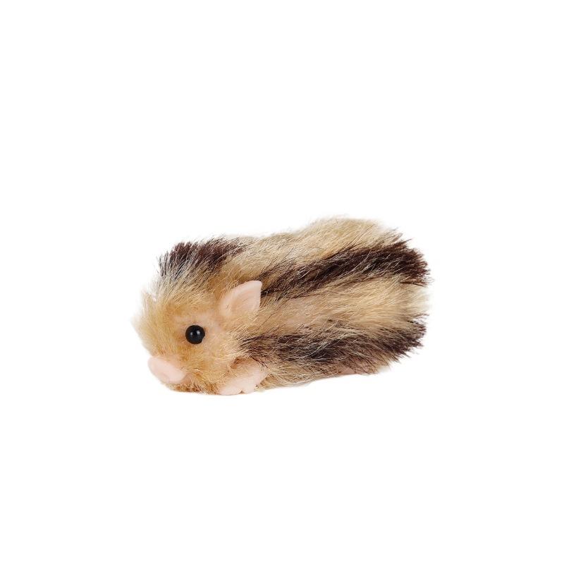 Simulation Hairy Pig Doll Soft Silicone Toy Realistic Animal Squeeze Decompression Stress Relief for Kids School Home Desk