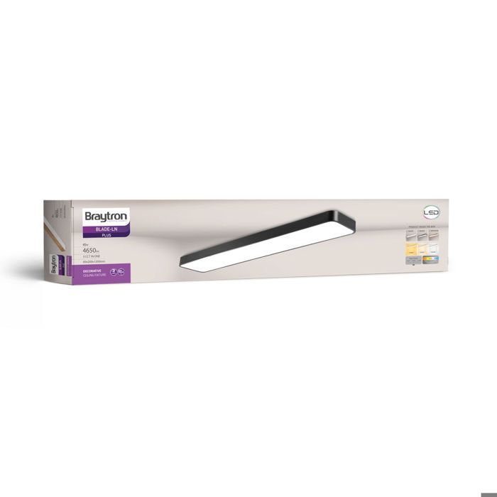 Plafonnier LED Décoratif 45W 3en1 4650lm Noir