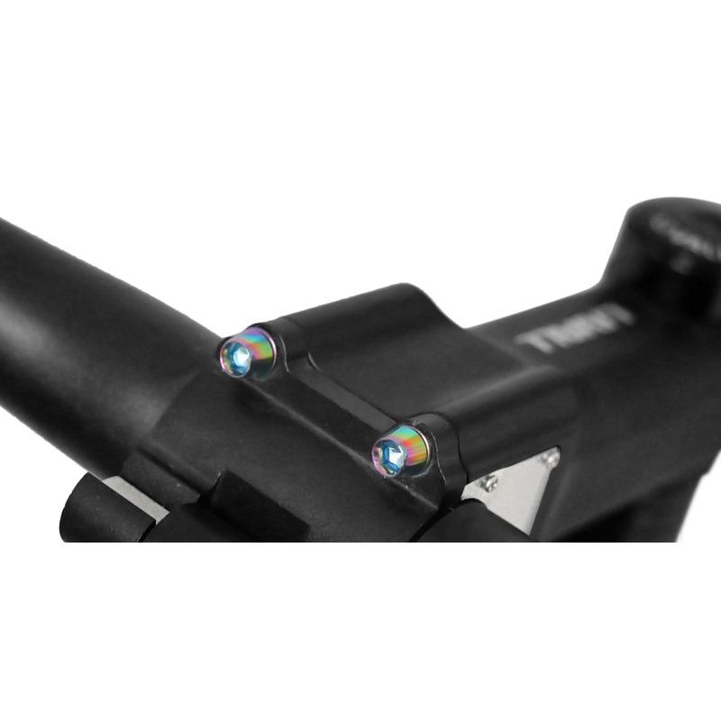 6pcs/set Bicycle Handlebar Screws Titanium-plated Colorful Stainless Steel M5*18MM Bike Handle Bar Stem Riser Screw In Bolts