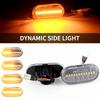 2PCS Car LED Side Marker Fender Dynamic Flowing Turn Signal Lights For Opel MOVANO Combi Kasten Pritsche/Fahrgestell Kipper