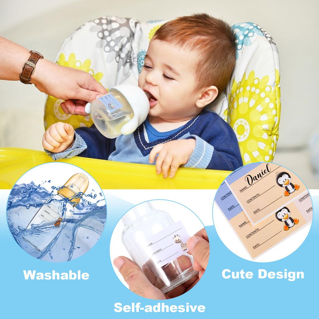 Cheap 800 Pieces Baby Bottle Labels Daycare Labels, Removable Labels