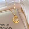 Fashion necklace collarbone chain light luxury stars new style moon ladies versatile Full of diamonds