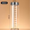 Transparent Borosilicate Glass Chinese Medicine and Juice Cup with Scale, Child-Friendly and Customizable Logo