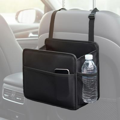 Multifunctional Car Storage Seatback Car Car Accessories Storage Hanging Large Waterproof and PU Leather with Double Netted Organizes Small Function