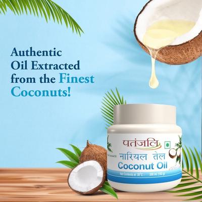 100% Pure & Rich Coconut Hair Oil Ayurved 200 Ml