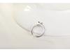 Sterling Silver Butterfly Open Ring - Korean Style Elegant Design for Women