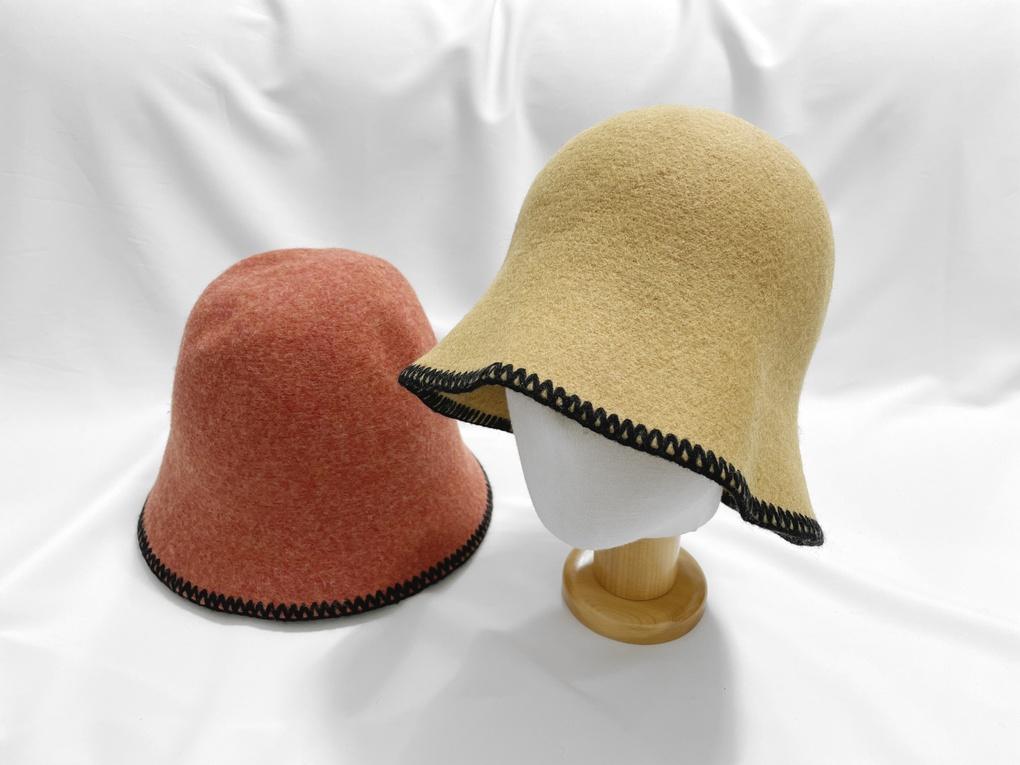 Women's Daily Wool Line Bucket Hat Basic Hat