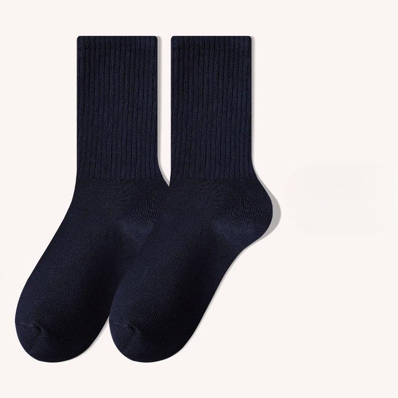 Boneless Antibacterial Socks, Pure Cotton Socks for Autumn and Winter, Men's Long Stockings, Anti-odor Autumn Breathable Sweat-absorbing Socks