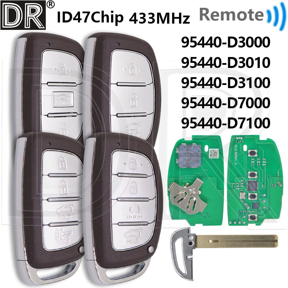 Great ID47 Chip 433MHz 95440-D3000/D3010/D3100/D7000/D7100 Car Key For Hyundai Tucson 2014-2020