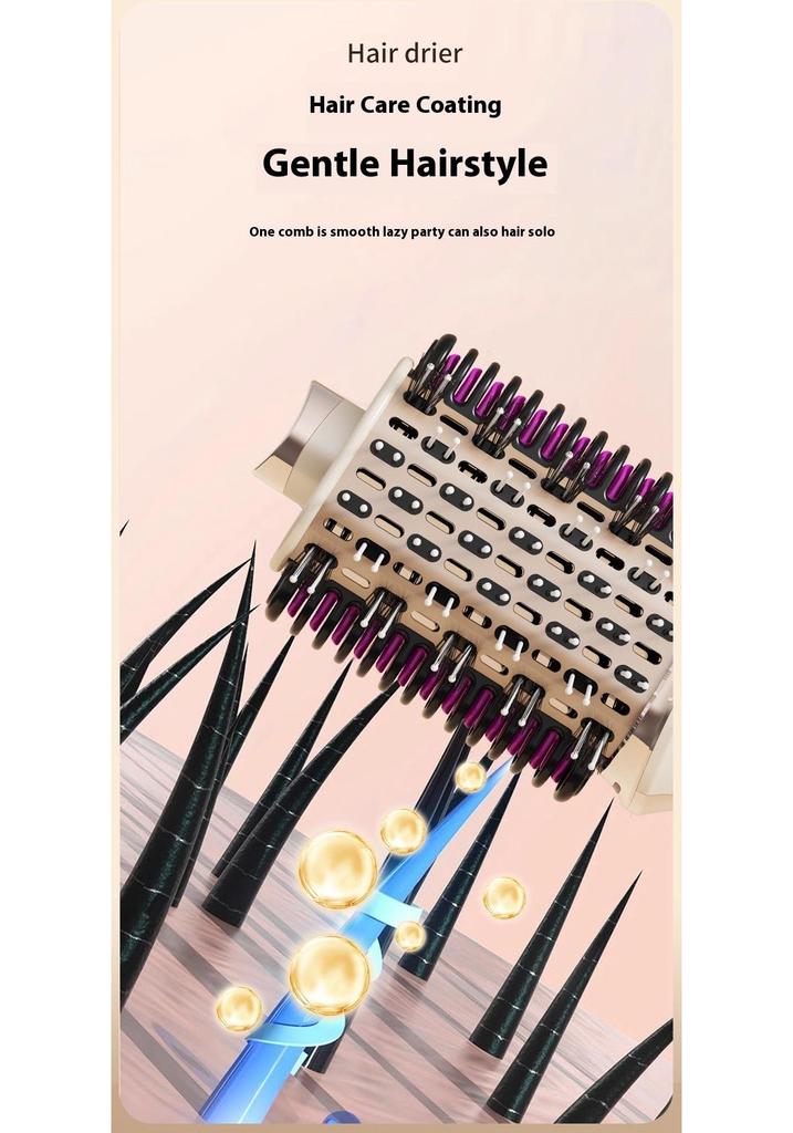 3-in-1 Multifunctional Hot Air Brush: Straightening, Curling & Volumizing Comb with Hair Dryer