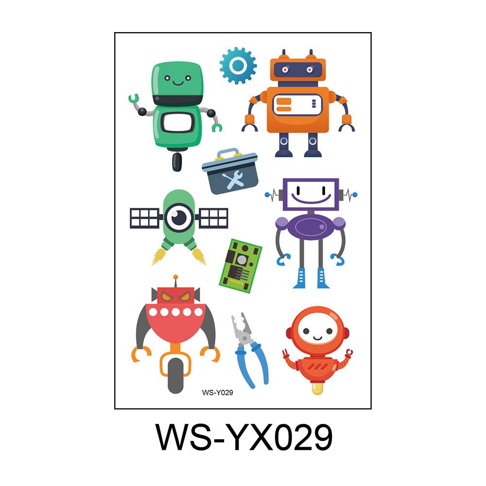 Cross Border Children's Cartoon Tattoo Stickers Space Dinosaur Boy Girl Cute Temporary Waterproof