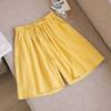 Women Shorts Summer Casual Two Pockets High Waist Soft