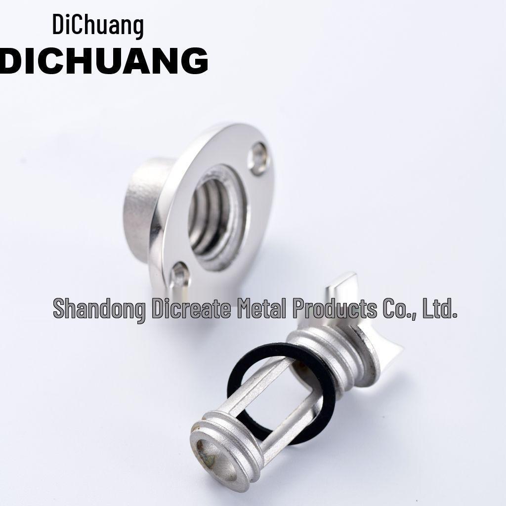 316 Stainless Steel Yacht Marine Stern Water Plug with Diamond Thread