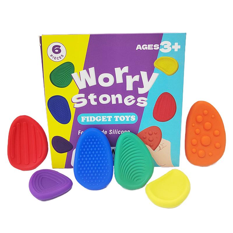 1 Set Erwachsene Angstabbau Requisite Weicher Sorgenstein Fidget Spielzeug Autismus Kind Beruhigender Sensorischer Stein Finger Aktivitätsspielzeug