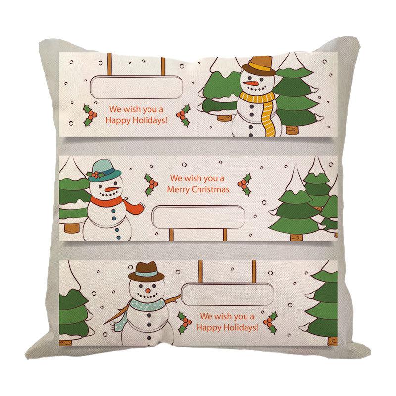 New Linen Christmas Pillows Linen Cushion Pillow Cover Pillow Pillow Car Pillow Sofa Pillow Cover