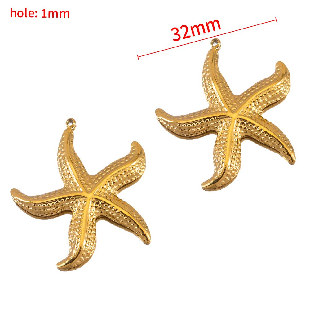 2pcs Stainless Steel Blue Enamel Marine Anklet Charms Bohemia Pendant Base for DIY Earrings Necklaces Vacation Jewelry Findings