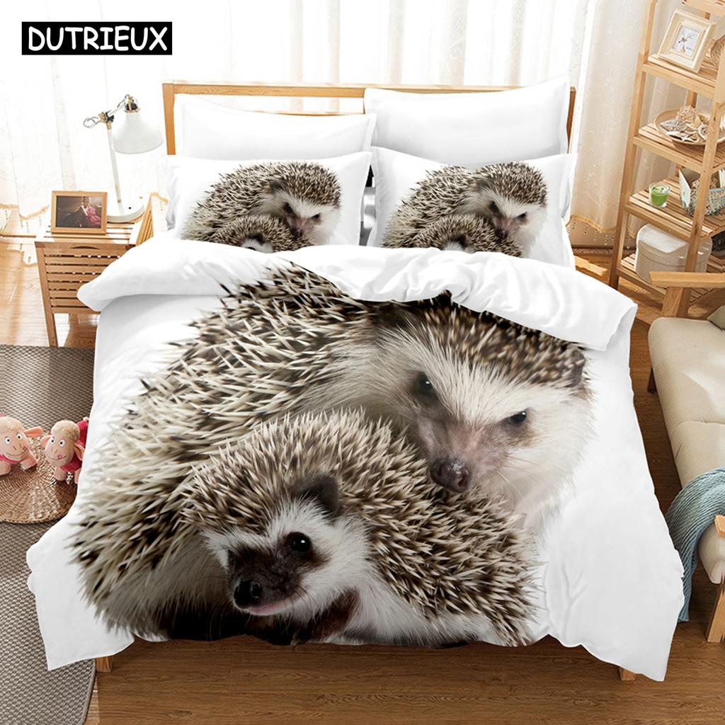 3D New Hedgehog Bedding Sets Duvet Cover Set With Pillowcase Twin Full Queen King Bedclothes Bed Linen
