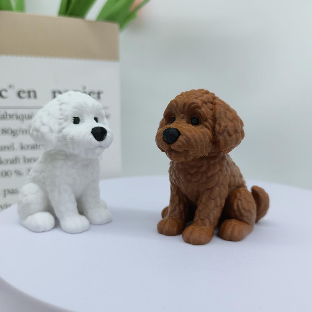Guibing Dog Puppy Statue Ornament, Mini Puppy Decoration Ornament, Home Decoration Desktop Ornament, Fashion Decoration Statue